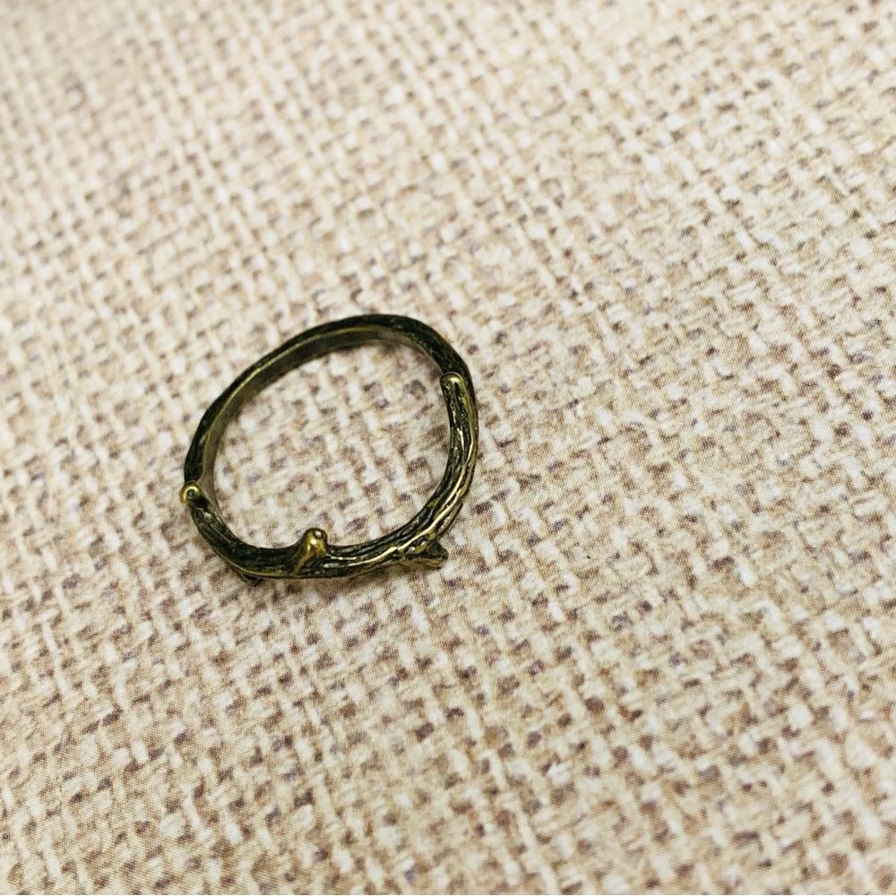 Brass Twig Ring